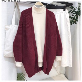 [ẢNH THẬT] Combo 2 cardigan Hàn Quốc WW1052 WW1044