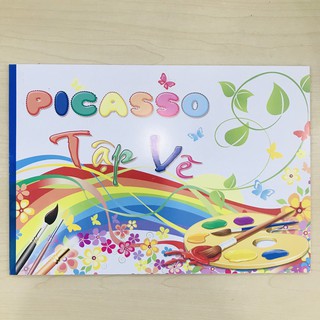 Tập vẽ Picasso DDL 120 gsm - Giấy trắng - Gáy dán - 15 tờ