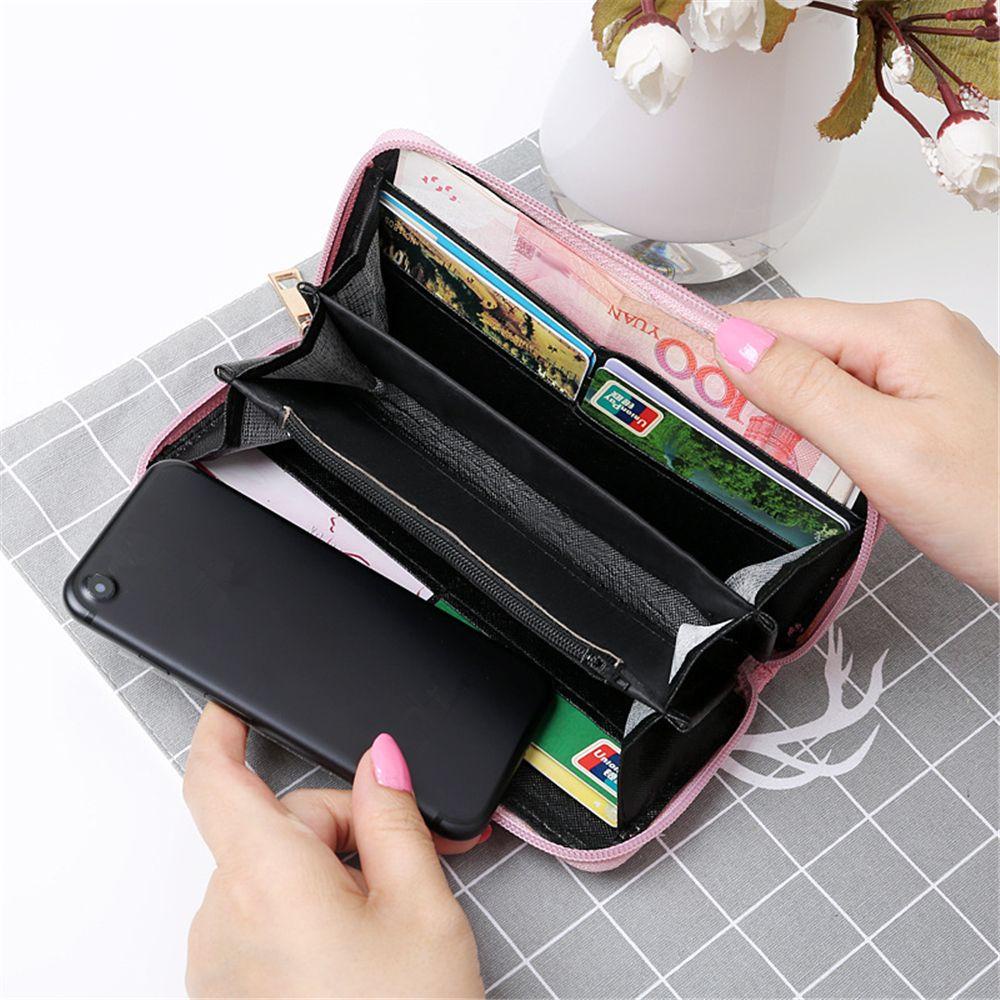 Ví Dài Đựng Thẻ Và Điện Thoại Bằng Vải Oxford Thời Trang Giá Đỡ