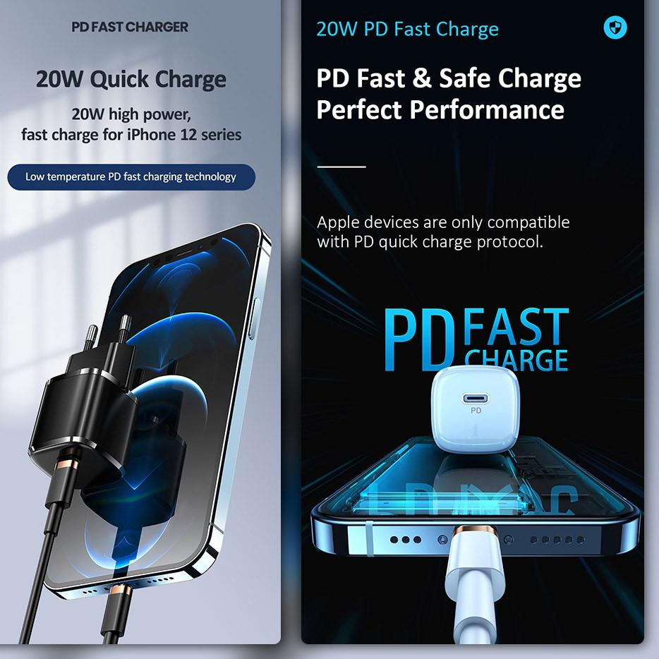 USAMS Sản Phẩm hàng đầu... Dây Cáp Sạc Nhanh T36 20W Cho Huawei / Xiaomi / Oppo / Vivo / Samsung / IPhone 11 12 13 Ốp Điện Thoại Thời Trang Cho Pro 7 6 Plus 6s 5