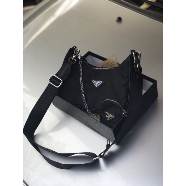 [Xả vỡ box] Set túi pradaa kèm ví nhỏ size 20cm