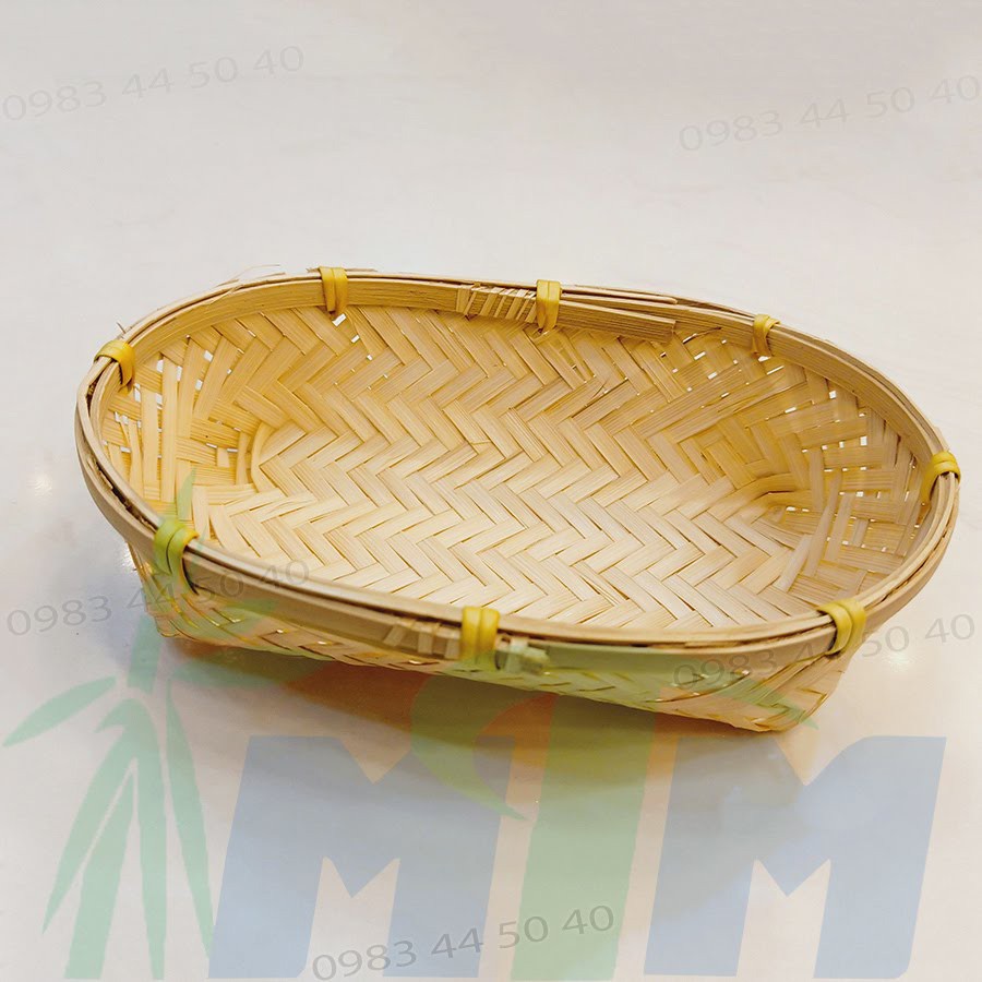 Khay tre l Đĩa tre (trắng) l Trang trí l Chụp hình sản phẩm