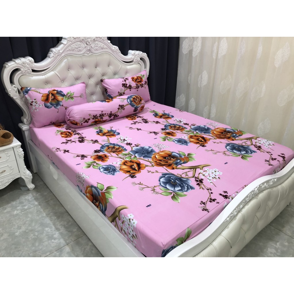 Bộ Drap Thun thái lan cao cấp {4 món } đặc biệt &lt; 1m8 không bị nối vải; inbox chọn màu