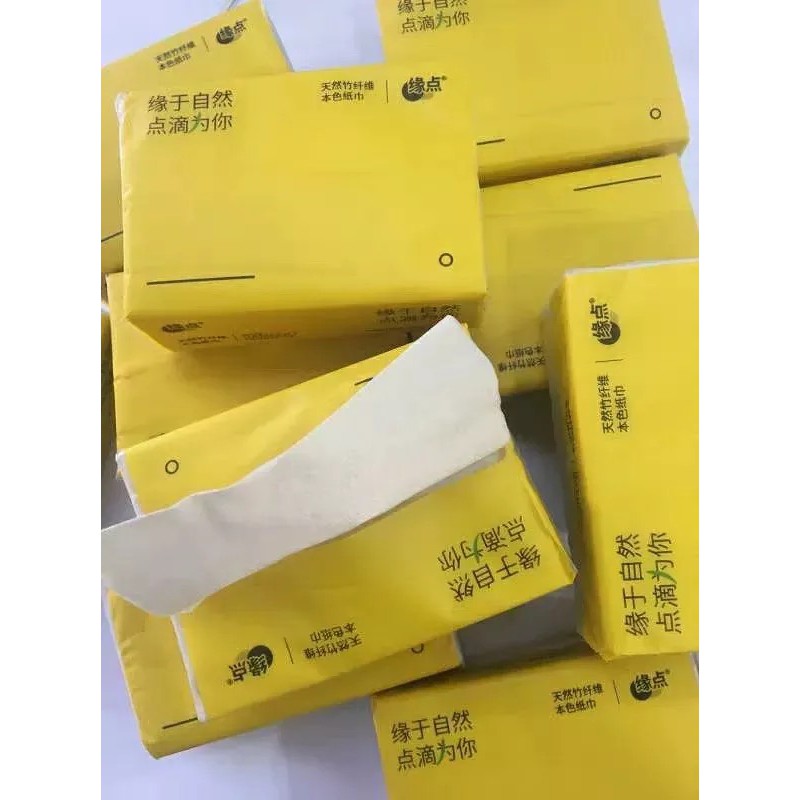 Giấy Ăn Gấu Trúc Chất Liệu Than Tre Mềm Mại