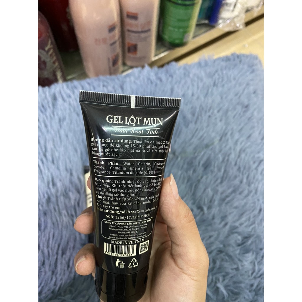 Gel lột mụn trà xanh và than tre