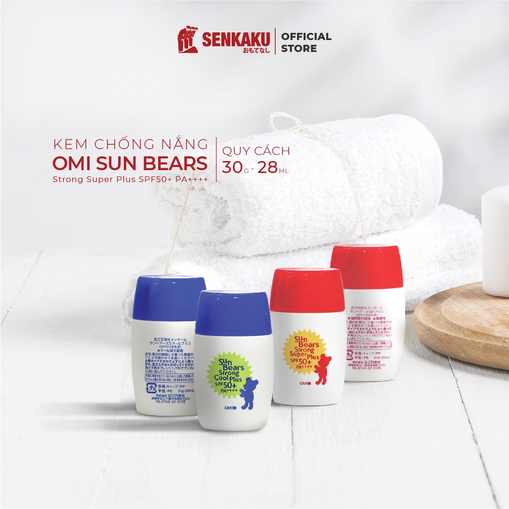 Kem Chống Nắng Omi Sun Bears nhật bản SPF 50+