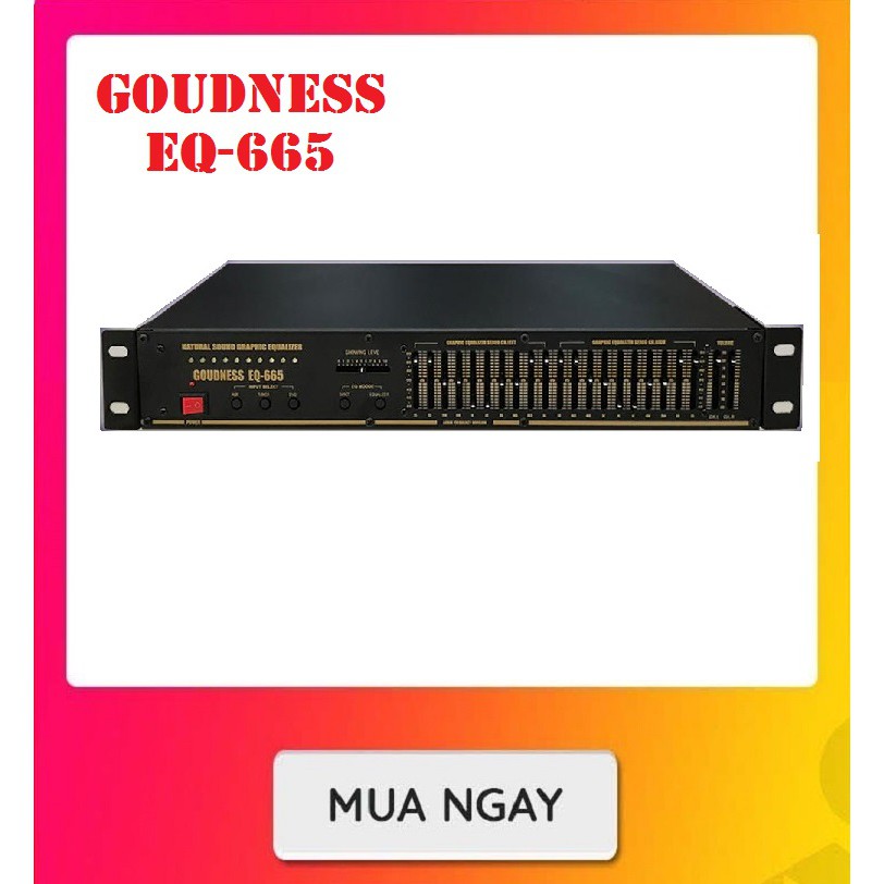 [TPHCM] Lọc âm thanh Equalizer GOUDNESS EQ-665