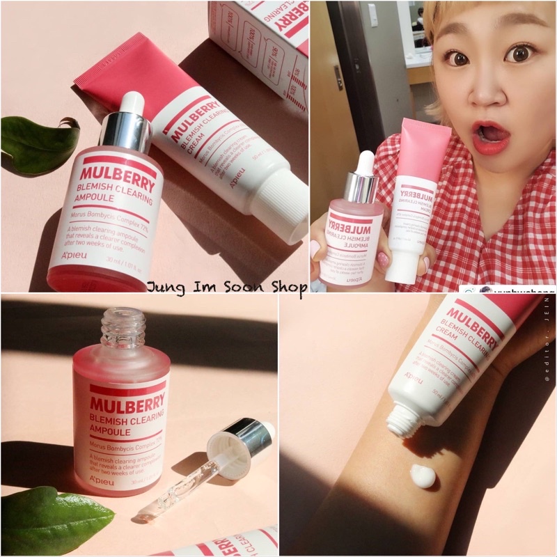 Set Dưỡng Sáng Da➖Mờ Thâm A'PIEU Mulberry Blemish Clearing Ampoule Special Set