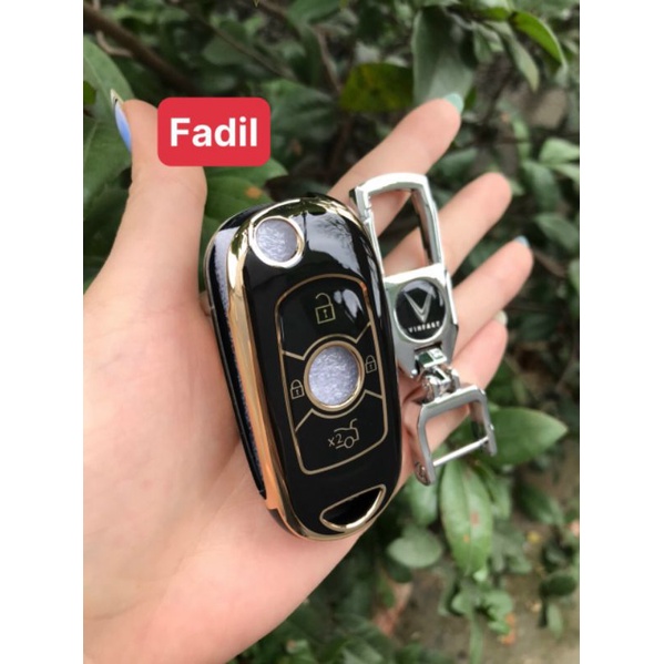 (nhiều màu) Bao khóa TPU đen viền vàng cho xe Vinfast Fadil