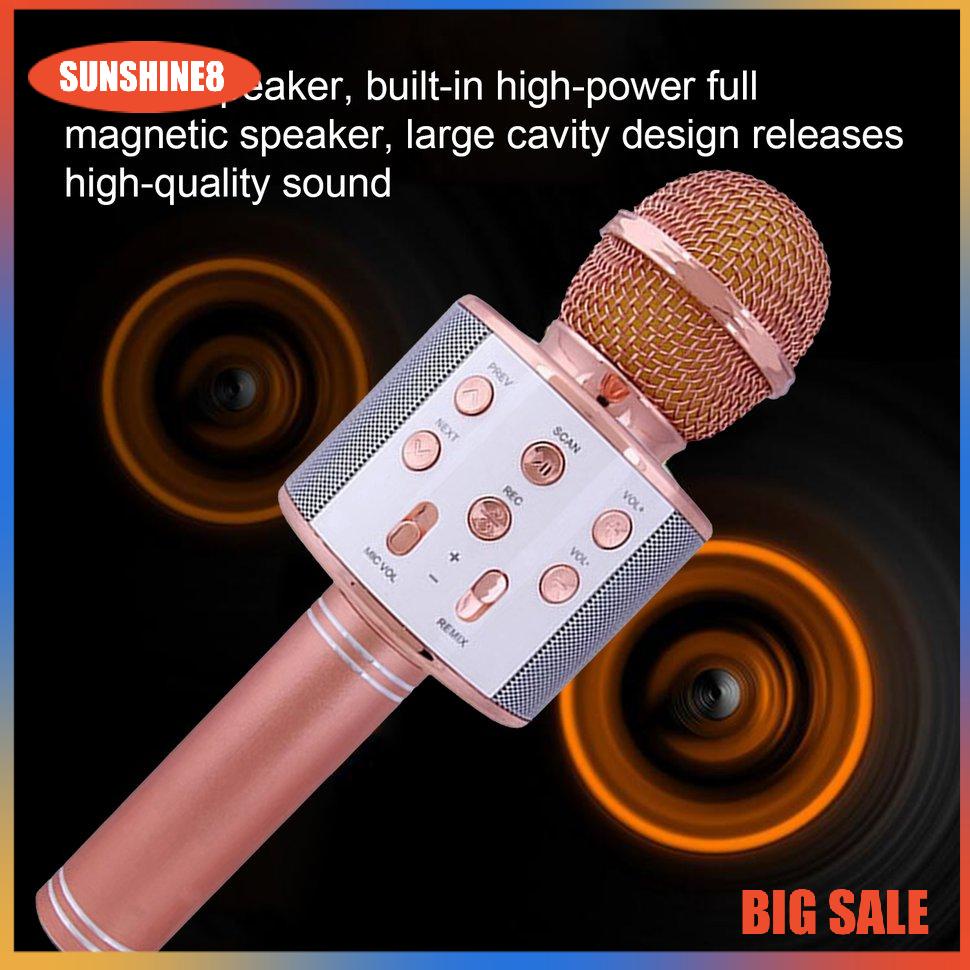 【SUN】Micro không dây Chuyên nghiệp Ngưng tụ Karaoke Mic Đứng Radio Mikrofon