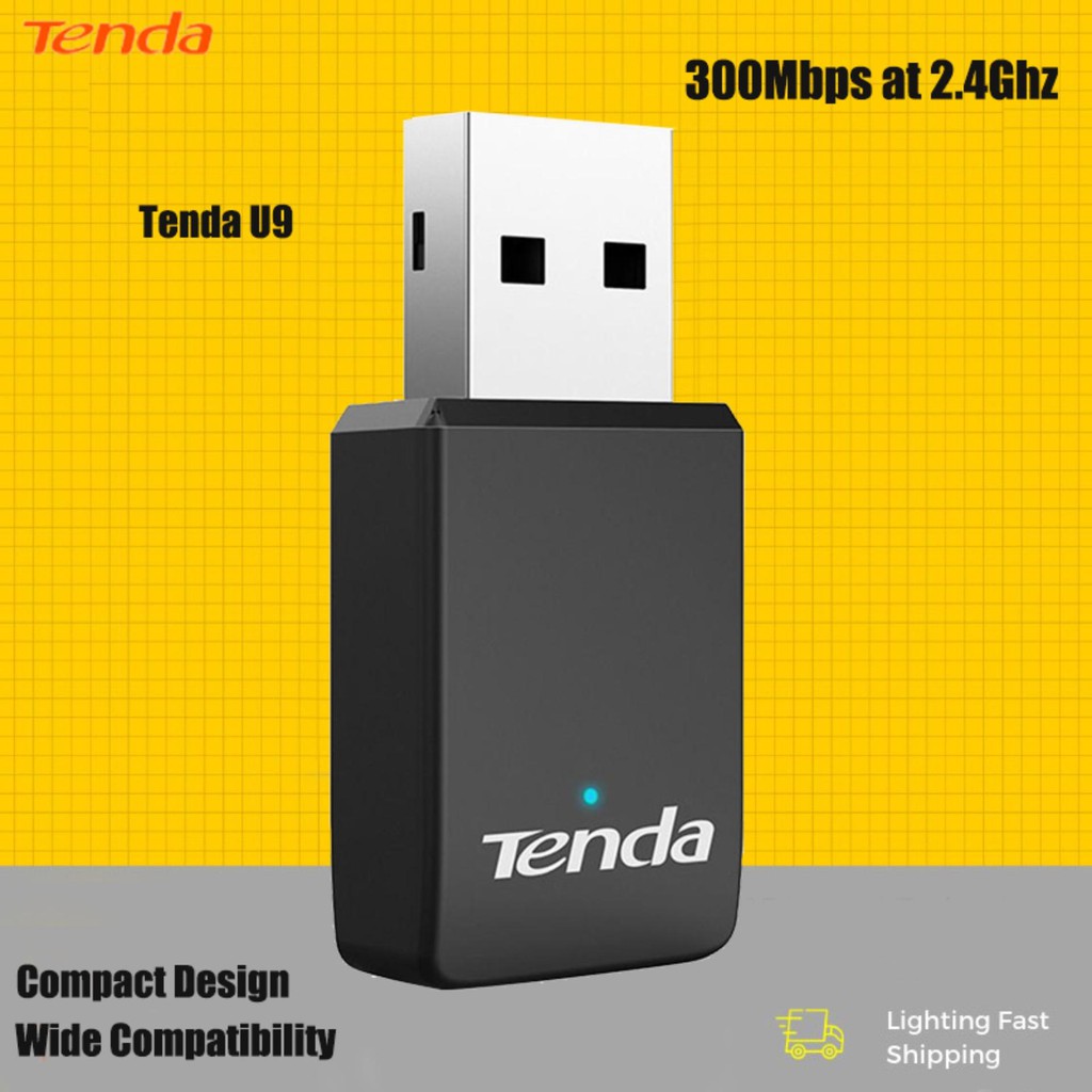USB thu Wifi Tenda U9 Mini Không Anten thumbnail