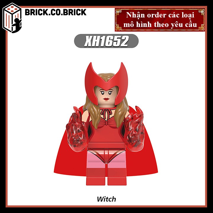 Đồ chơi Non Lego Super Hero- Siêu anh hùng MCU Comic mô hình nhân vật Vision, Quicksilver, Spectrum, Speed, Wiccan X0306