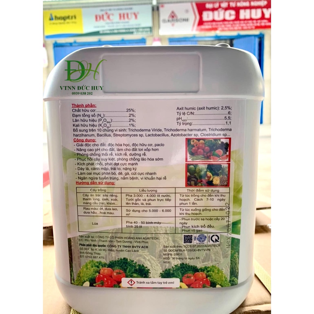 Phân bón hữu cơ HYDRO MỸ - can 5 lít
