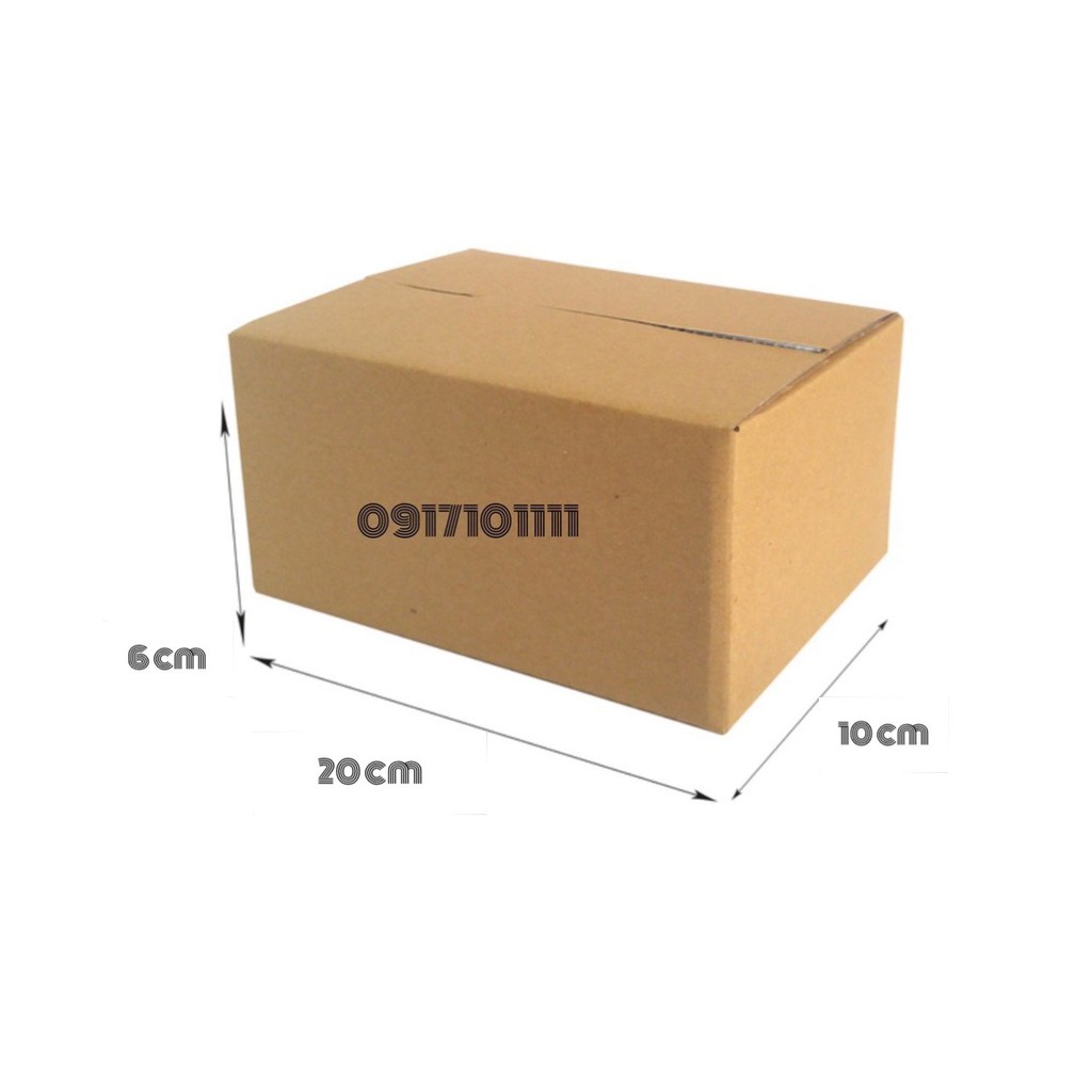 Combo 10 hộp 20x10x6 Hộp carton đóng gói hàng