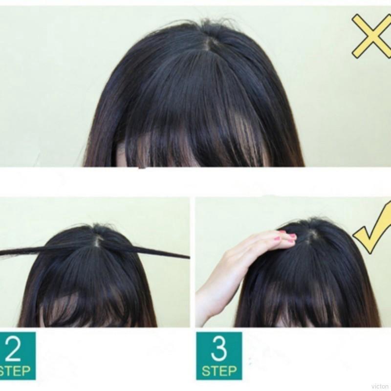Bộ tóc giả nữ mái ngố thời trang