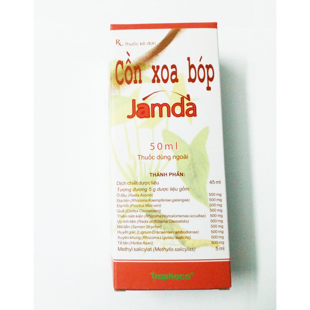 Cồn xoa bóp JAMDA Traphaco