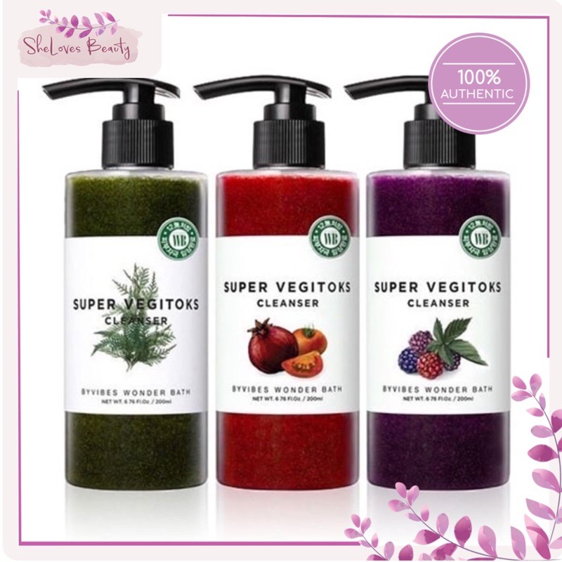 Sữa Rửa Mặt Thải Độc Rau Củ Wonder Bath Super Vegitoks Cleanser