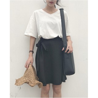 Áo thun tay ngắn cổ tim basic [ATH02]