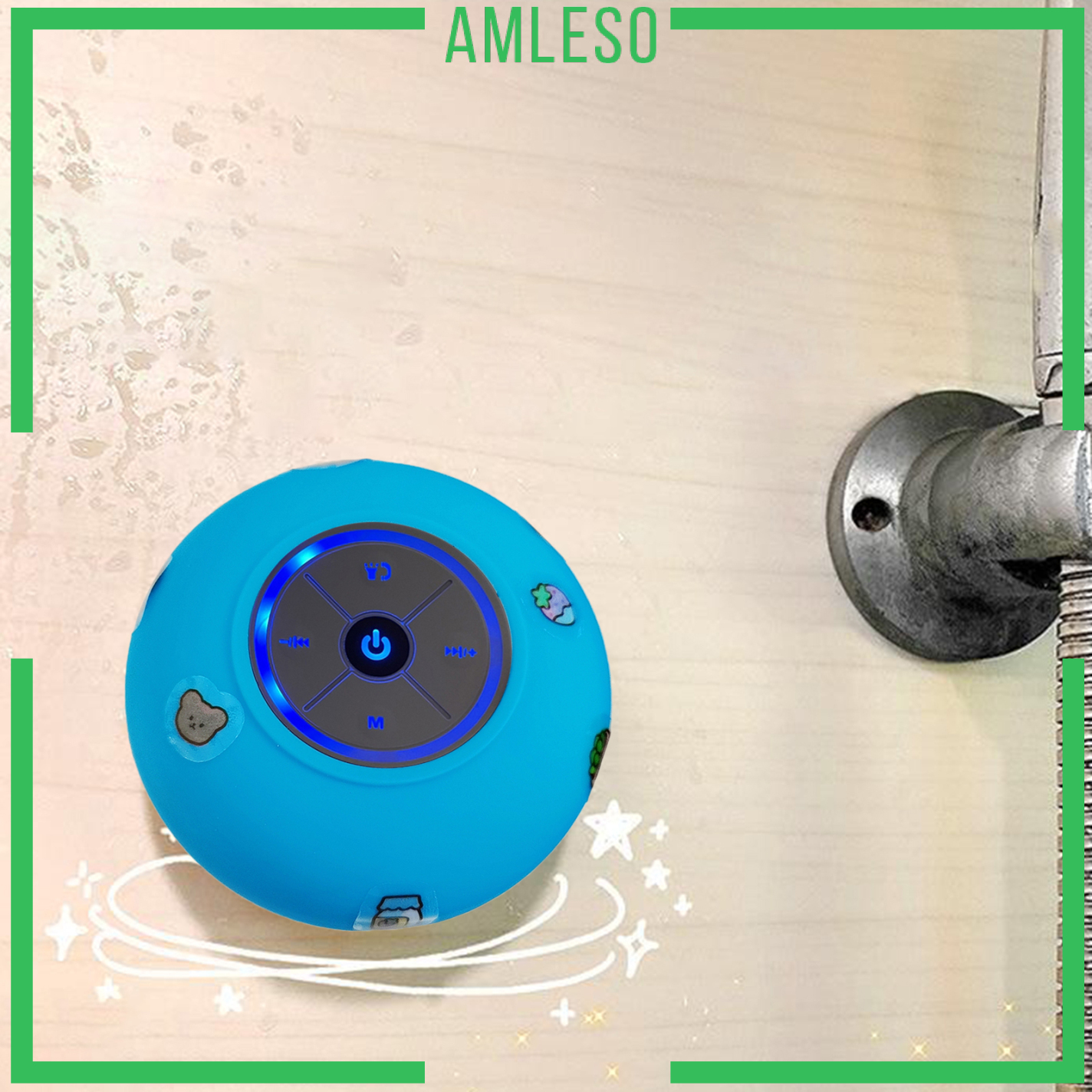 [AMLESO]Bluetooth Shower Speaker Certified Waterproof Wireless