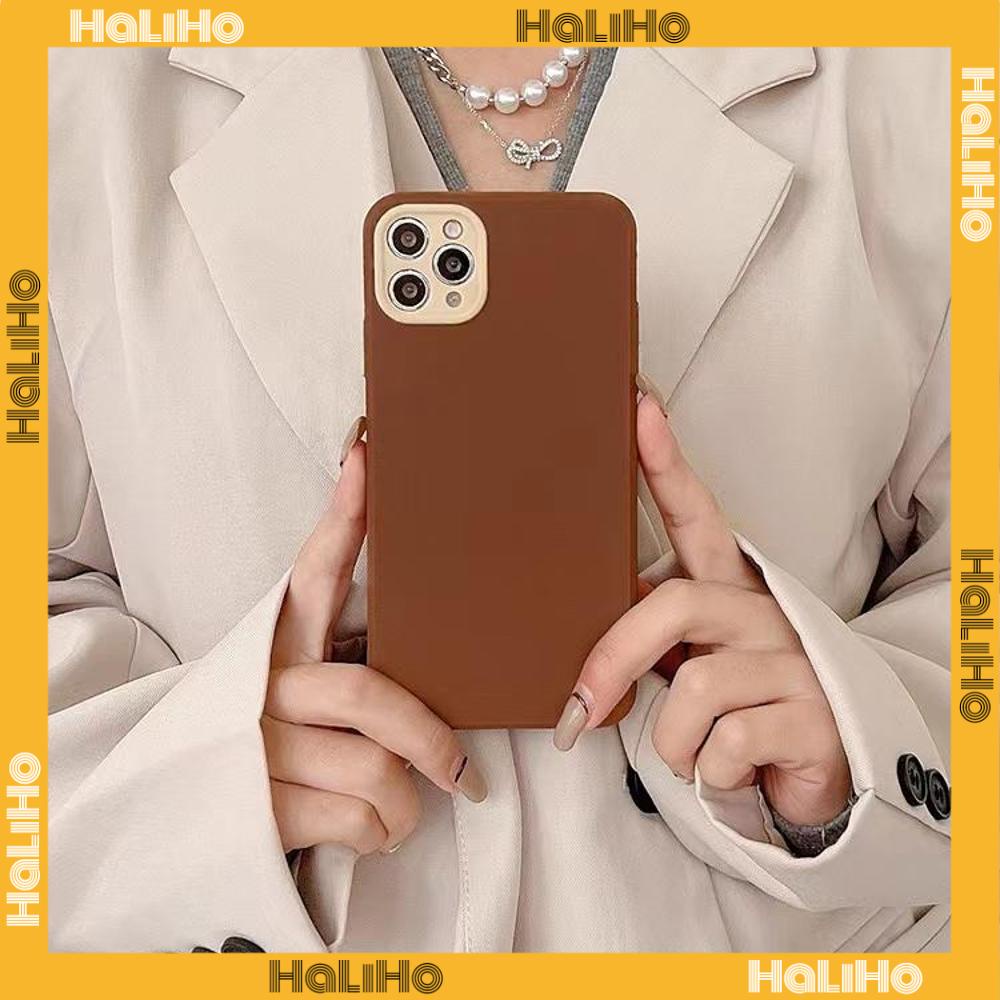 iPhone Case Silicone Soft Case Detachable Frame Button Protection Camera Built-in Plush Skin Feel Brown Compatible For iPhone 11 Pro Max 13 Pro Max 12 Pro Max 7Plus xr XS Max