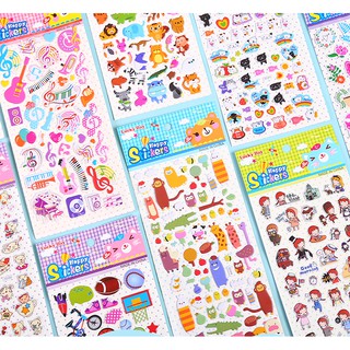 Sticker hình nhãn dán nổi 3D nhiều chủ đề đa dạng được chọn lựa cho bé phần 4