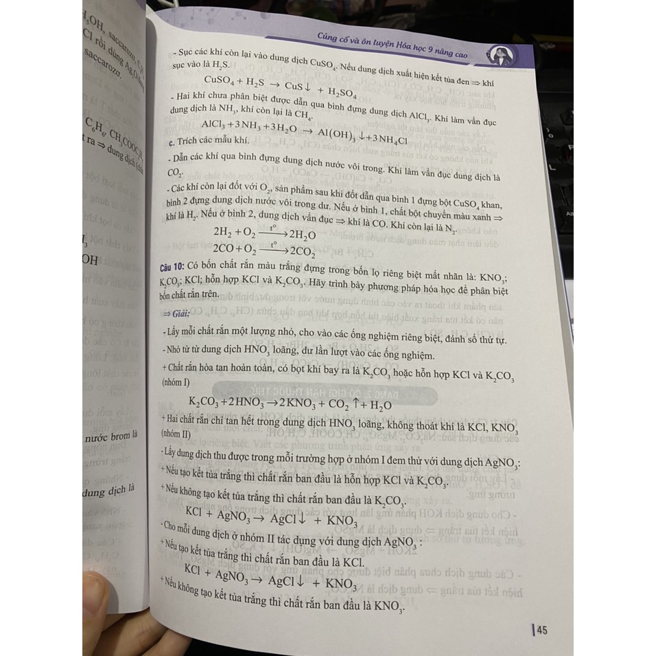 Sách - Củng Cố Và Ôn Luyện Hóa Học 9 - Nâng Cao Và Bồi Dưỡng Học Sinh Giỏi ( Megabooks )