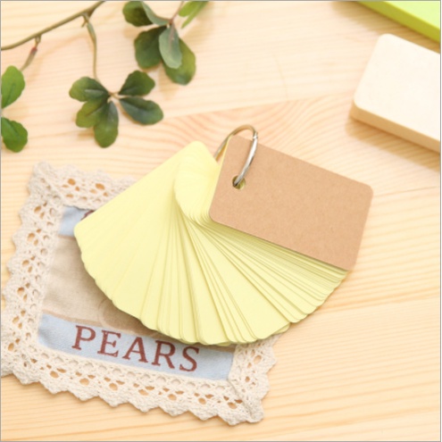 Bộ Flashcard học từ vựng 100 tờ (4*7 cm) - Nhiều màu Học Tiếng Anh