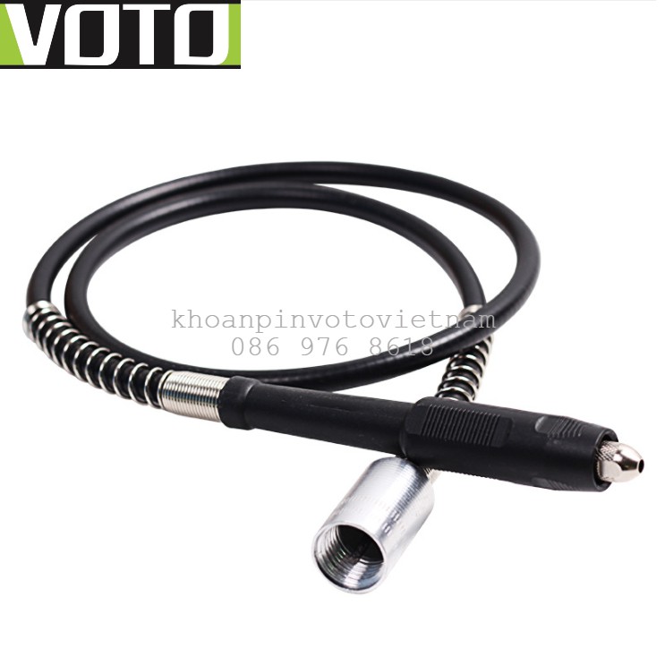 Dây truyền động nối dài cho máy khoan mài khắc 100cm đầu M19*2 Voto