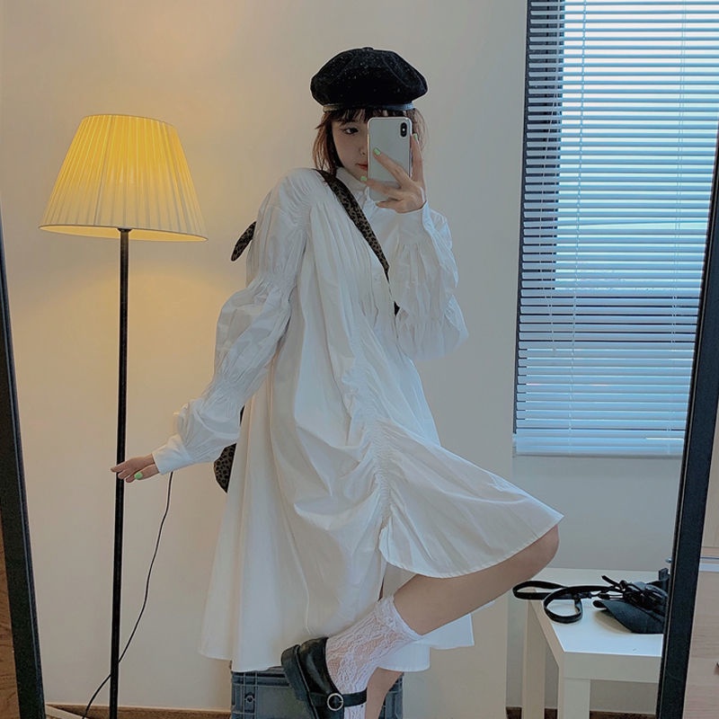 Đầm chữ A cổ đứng phong cách Nhật Bản ngọt ngào cho nữ