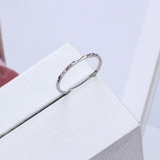Nhẫn Nữ Titan Kiểu Mảnh Đơn Giản Phong Cách Hàn Quốc Không Đen Không Gỉ TT 1678