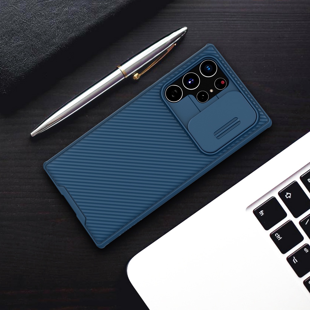 Ốp Điện Thoại Nillkin Có Nắp Trượt Bảo Vệ Camera Cho Samsung Galaxy S22 Ultra