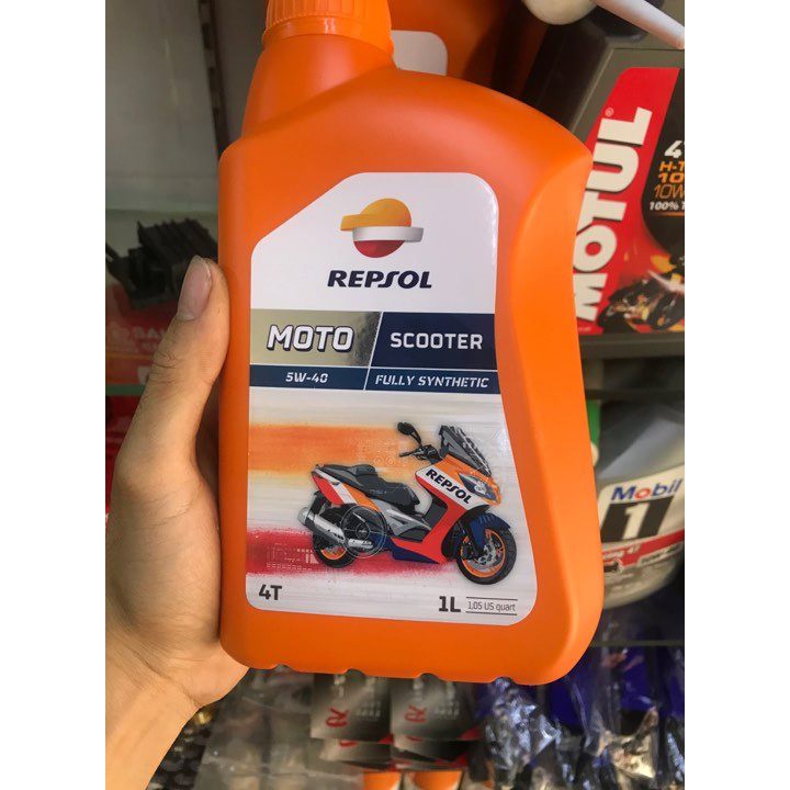 Nhớt Xe Tay Ga Cao Cấp Repsol Moto Scooter 4T 5W40