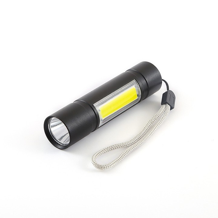 Đèn pin mini siêu sáng đèn pin sạc cổng micro USB đa năng nhiều chế độ sáng tuổi thọ 100.000 giờ
