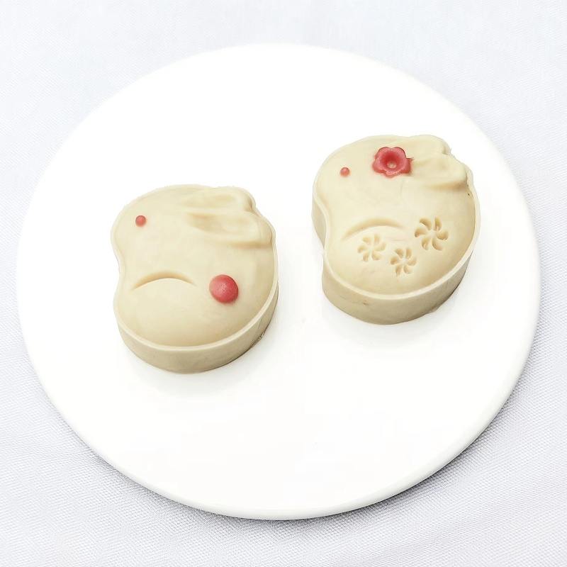 Khuôn Nhấn Bánh Trung Thu Hình Thỏ Bunny Vùng Chữ Zone