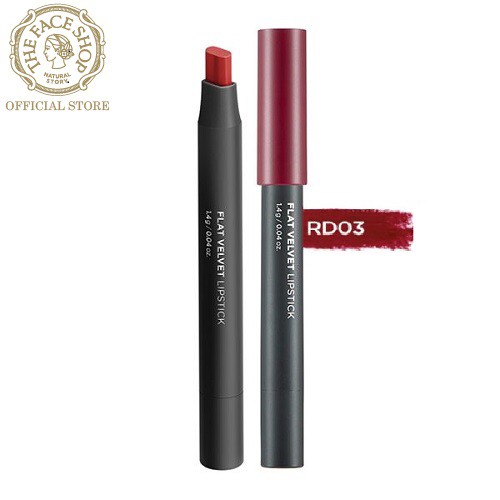 [Mã FMCGM50 - 8% đơn 250K] Son Đa Năng TheFaceShop Flat Velvet Lipstick 1.4g | BigBuy360 - bigbuy360.vn