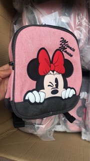 Balo zara mickey hồng