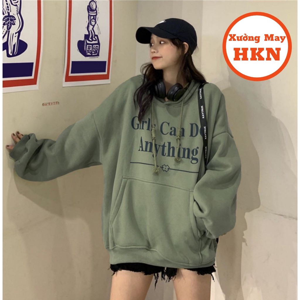 Áo Hoodie Girl Dài Tay Có Mũ Phong Cách Mã 689 Xưởng May HKN | BigBuy360 - bigbuy360.vn
