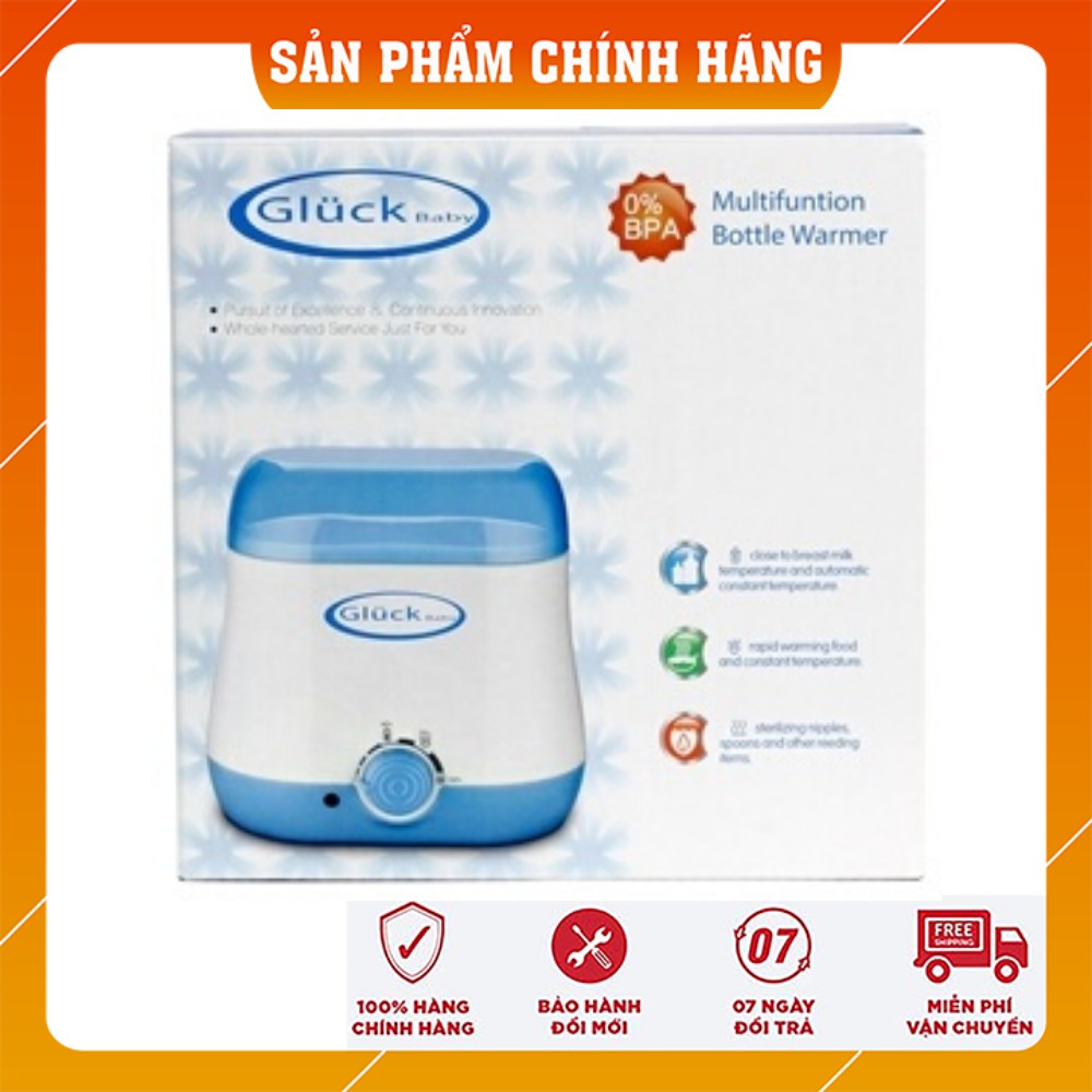 Máy hâm sữa 2 bình Gluck có chức năng tiệt trùng bình sữa