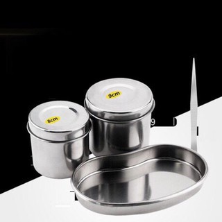Khay inox hạt đậu để dụng cụ spa, phun xăm