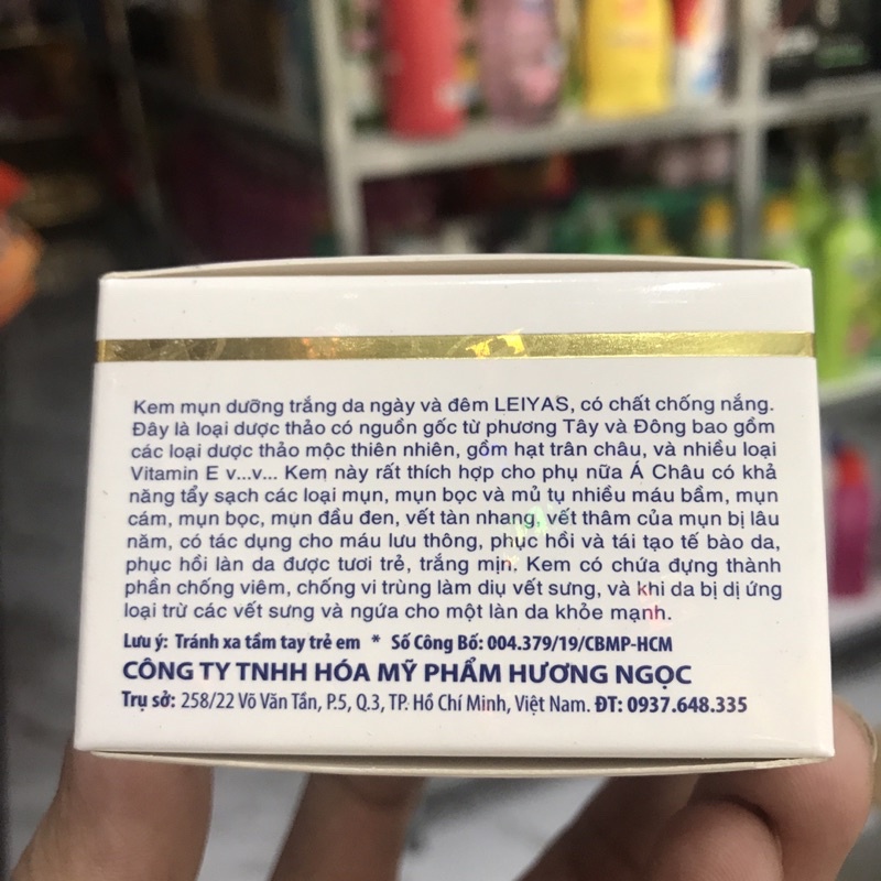 Kem dưỡng da ngăn ngừa mụn và trắng da , chống nắng Leiyas