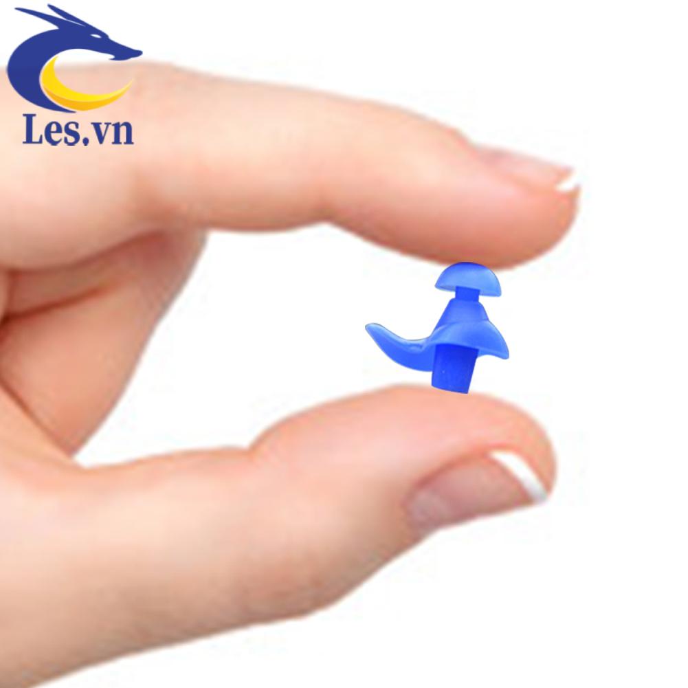 1 Cặp Nút Bịt Tai Bằng Silicone Chống Thấm Nước Tiện Dụng Khi Đi Bơi