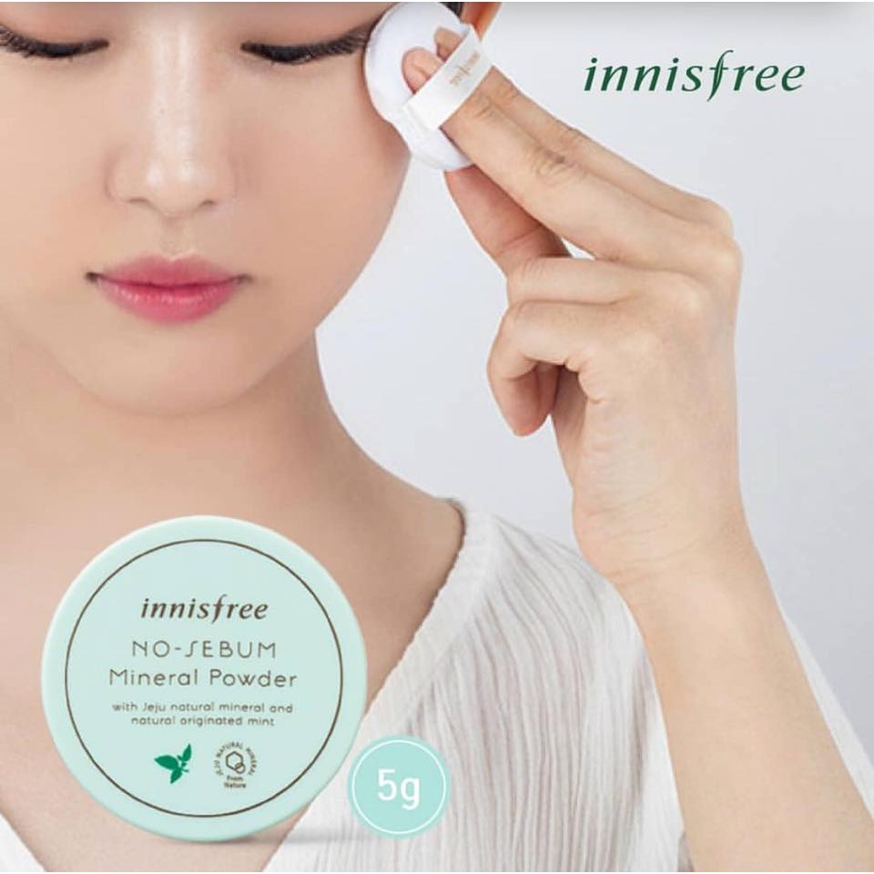 Phấn Phủ Bột Kiềm Dầu Không Màu Innisfree No-Sebum Mineral Powder ( Mẫu mới )