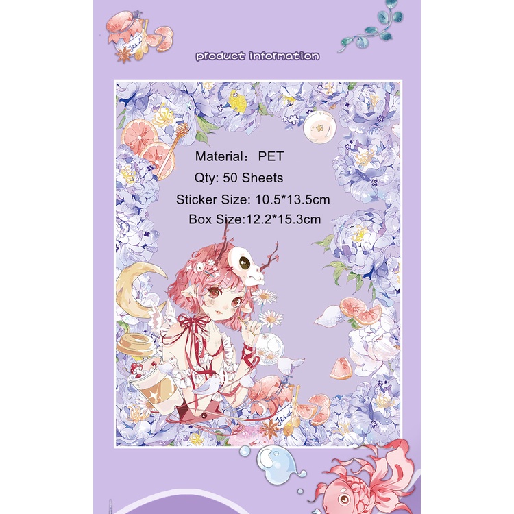 Sticker Cute 100 Tấm Hộp Sticker Hình Dán Công Chúa Sticker Decor Sitker Trang Trí Sổ Tay
