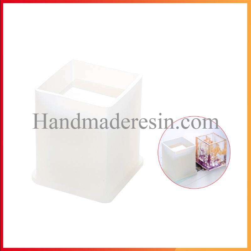 Khuôn silicon làm ống để bút hình tròn, vuông