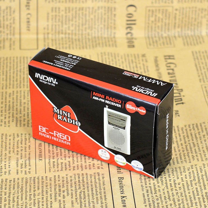 Đài radio mini INDIN BC-R60/R21 thu FM AM