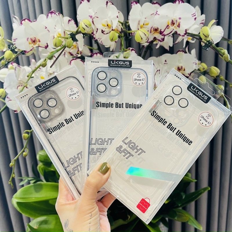Ốp Lưng LIKGUS Bảo Vệ Camera Iphone 13, 13 Pro Max, 12 Pro Max, 11, 11 Pro Max Lưng Mica