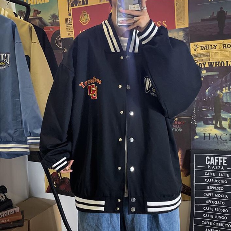 Áo bomber nam nữ unisex khoác gió jacket dù 2 lớp cúc bấm form rộng local brand ulzzang phong cách hàn quốc đep GJ