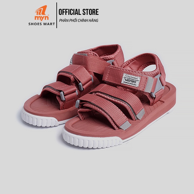 Giày Sandal Nữ Vento 9801 Dark Red Quai ngang