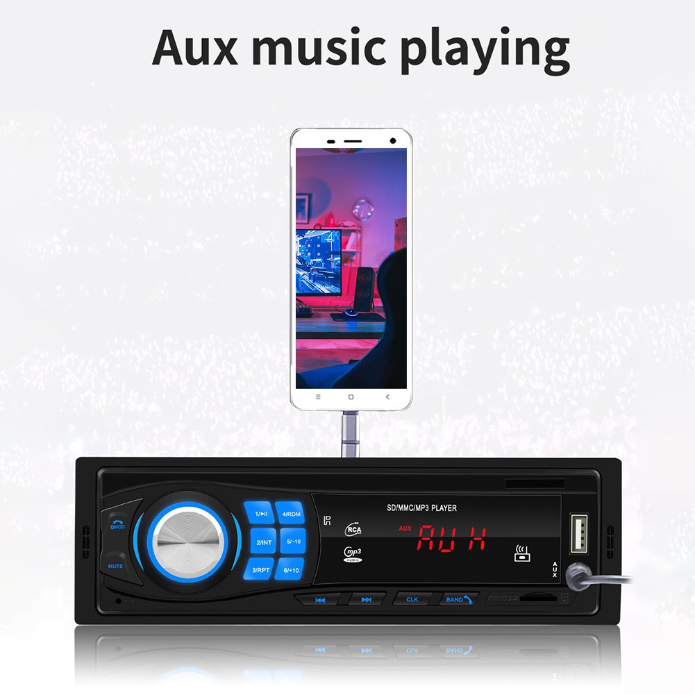 Máy Nghe Nhạc Mp3 12v Kết Nối Bluetooth Kiêm Đài Fm 8013 Gắn Xe Hơi loa bluetooth