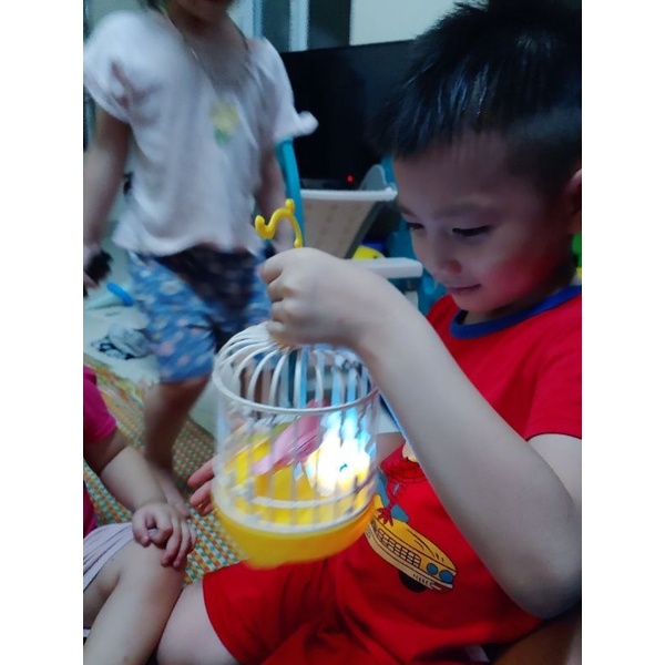 Đồ chơi lồng chim cho bé . lồng chim hót có nhạc và cảm biến phát tiếng kêu khi rung động
